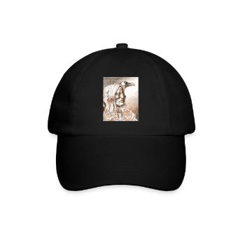 Indien Crow - Casquette classique - noir/noir - Devant