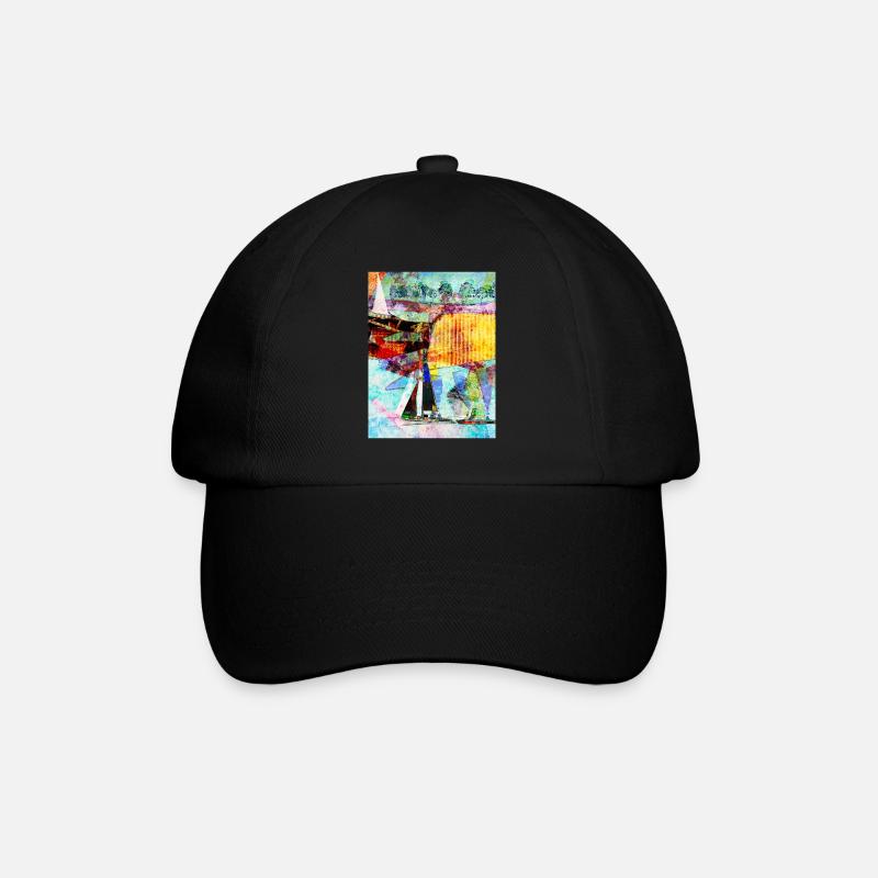 L'été au bord du lac - Casquette classique - noir/noir