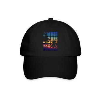Été palmiers été - Casquette classique - noir/noir - Devant