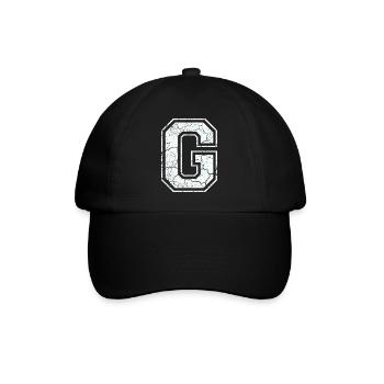 Un caractère un grammes dans blanc in Used Look - Casquette classique - noir/noir - Devant