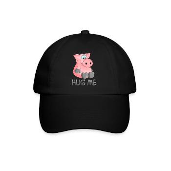 Hug - câlin moi cochon - Casquette classique - noir/noir - Devant