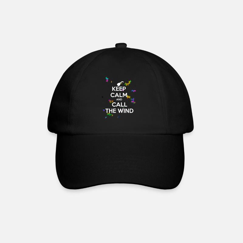 Restez calme et appelez le vent - Casquette classique - noir/noir