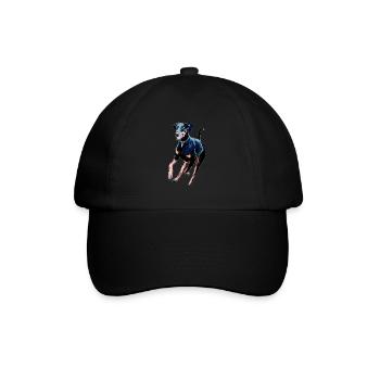 Doberman - Casquette classique - noir/noir - Devant