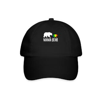 Mama Bär | LGBTQ| Stolz| Lesbisch| Schwul| Mutter| Mama| - Baseballkappe - Schwarz/Schwarz - Vorne