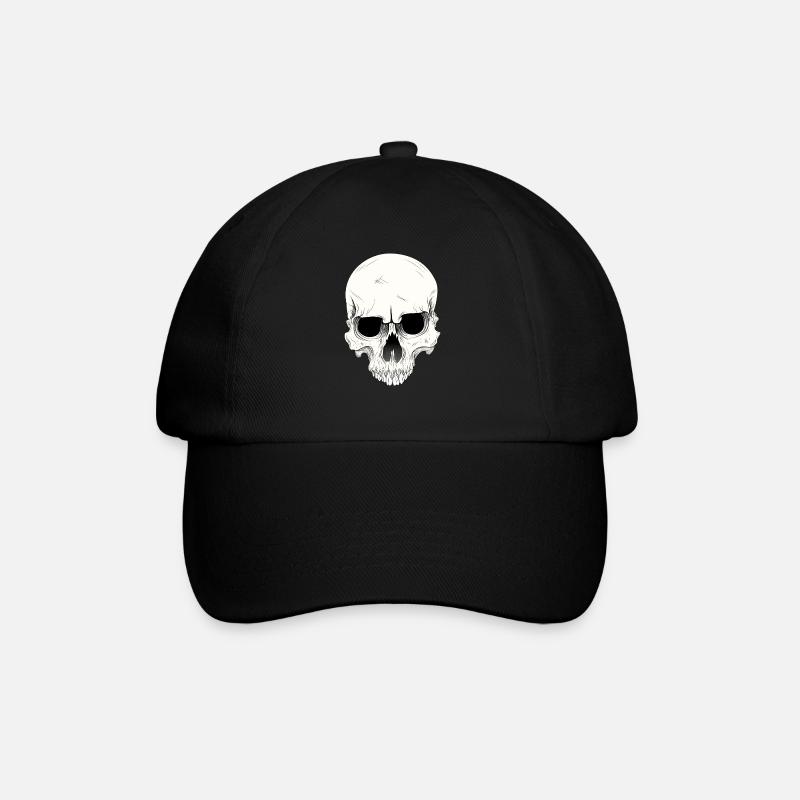 skull skull - Baseball Cap - black/black