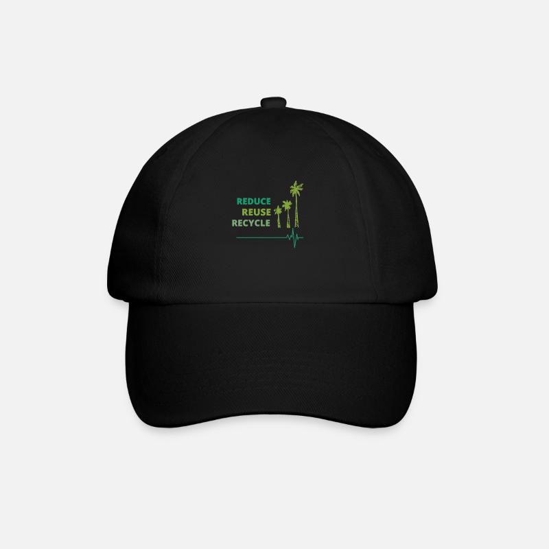 Écologique : Reduce, Reuse, Recycle. - Casquette classique - noir/noir