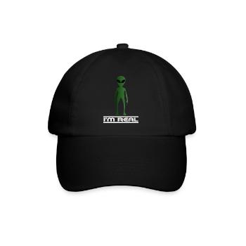 Aliens Universum Weltraum Außerirdische - Baseballkappe - Schwarz/Schwarz - Vorne