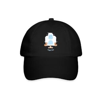 Illustration Happy Yeti - Casquette classique - noir/noir - Devant