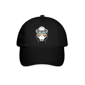 Music monkey - Baseball Cap - black/black - Front