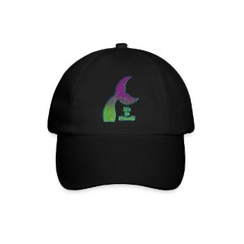 Nageoire de sirène colorée - Casquette classique - noir/noir - Devant