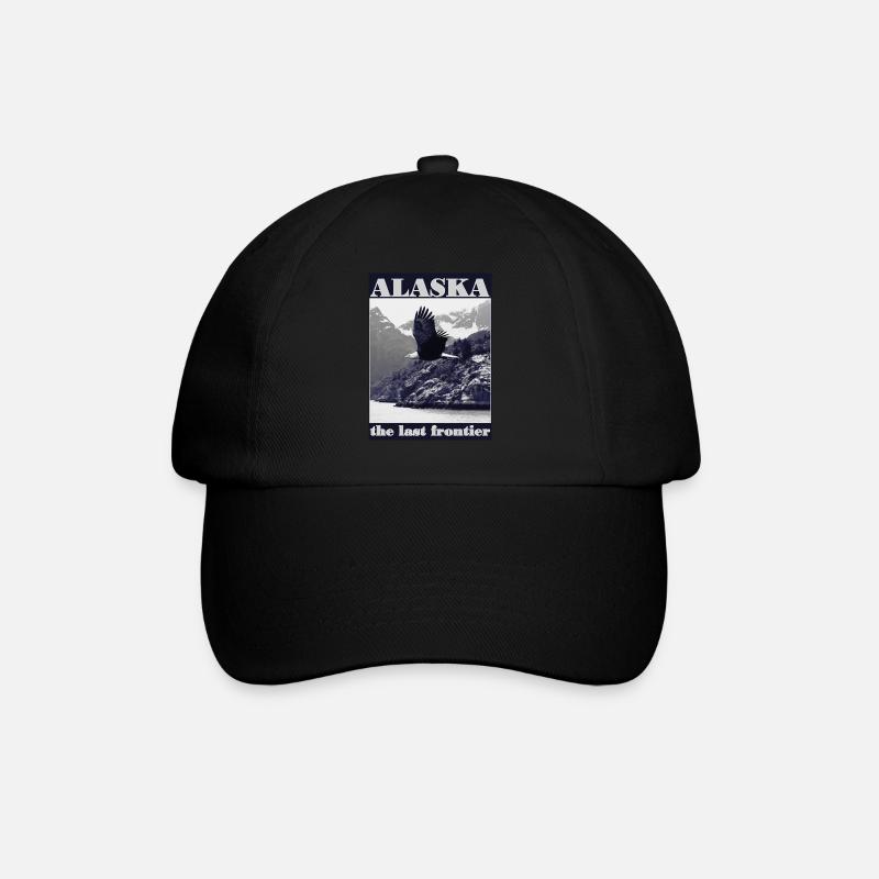 Alaska - The Last Frontier - Baseballkappe - Schwarz/Schwarz