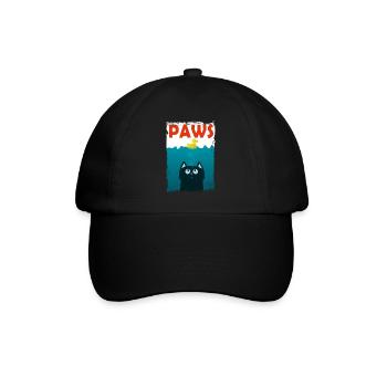 Pattes - Grands chats de requin blanc - Casquette classique - noir/noir - Devant