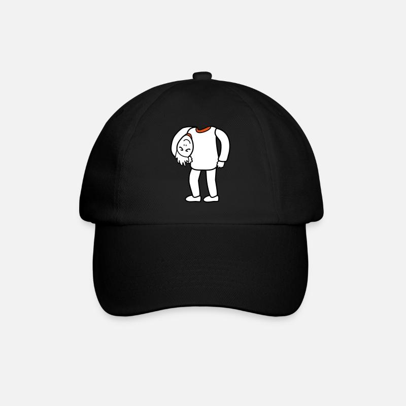 Kopf unterm Arm - Baseballkappe - Schwarz/Schwarz