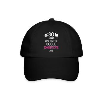 So sieht eine richtig coole Schwiegertochter aus - Baseballkappe - Schwarz/Schwarz - Vorne
