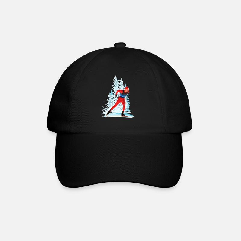 Skilanglauf - Baseballkappe - Schwarz/Schwarz