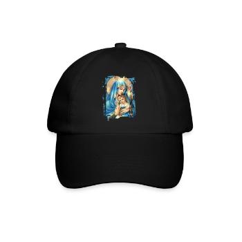 Holly Mary Maria Madonna Mariana Jungfrau Maria - Baseballkappe - Schwarz/Schwarz - Vorne
