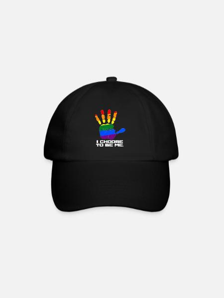 Coole schwule Identität - Baseballkappe - Schwarz/Schwarz