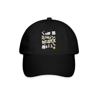 kleiner Bruder - Baseballkappe - Schwarz/Schwarz - Vorne