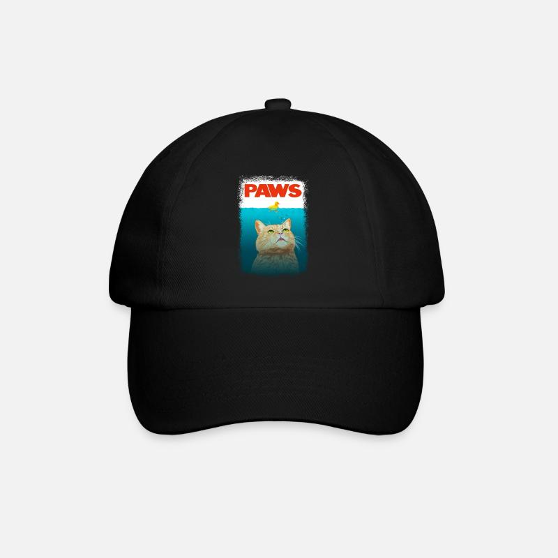 Shark Cat - Baseballkappe - Schwarz/Schwarz