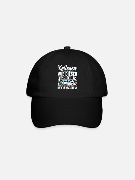 Abschiedsgeschenk Jobwechsel Kollege - Baseballkappe - Schwarz/Schwarz