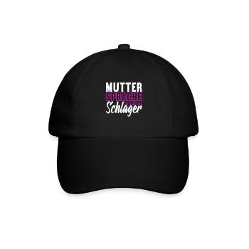 Schlager Schlagerparty - Baseballkappe - Schwarz/Schwarz - Vorne