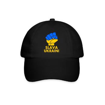 Slava ukraini - Baseball Cap - black/black - Front