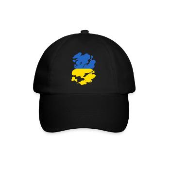 Drapeau de l’Ukraine Vintage Drapeau ukrainien d’occasion Look - Casquette classique - noir/noir - Devant