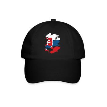 Slovakia Flag Vintage Slovak Flag Home - Baseball Cap - black/black - Front