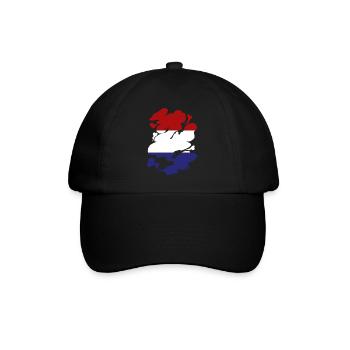 Pays-Bas Drapeau Hollande Drapeau néerlandais - Casquette classique - noir/noir - Devant