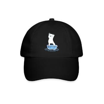 Yoga Polar Bear - Baseball Cap - black/black - Front