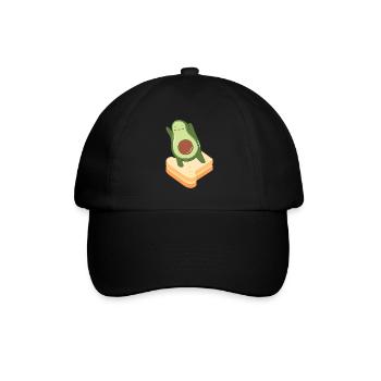 Avocado Toast - Baseballkappe - Schwarz/Schwarz - Vorne