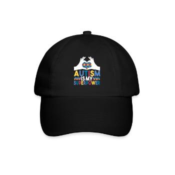 Autistic Autism Autistic - Baseball Cap - black/black - Front