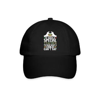 Autistic Autism Teacher Autistic - Baseball Cap - black/black - Front