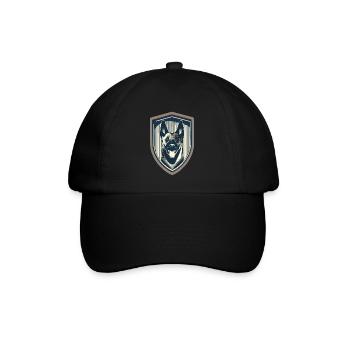 Distintivo della testa del cane - Cappello con visiera - nero/nero - Fronte
