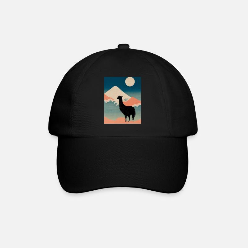 Lama au Japon - Casquette classique - noir/noir