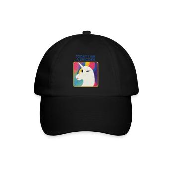 Unicorn with Motto – Unique Design - Baseball Cap - black/black - Front