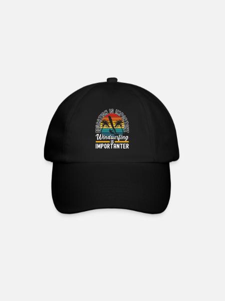 Planche à voile Windsurfen - Casquette classique - noir/noir