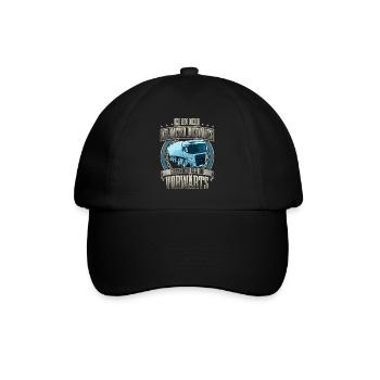 LKW Fahrer - Baseballkappe - Schwarz/Schwarz - Vorne