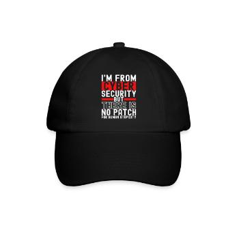 Programmierer Cyber Security - Baseballkappe - Schwarz/Schwarz - Vorne