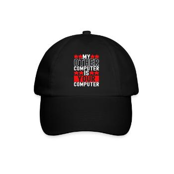 Programmierer Cyber Security - Baseballkappe - Schwarz/Schwarz - Vorne