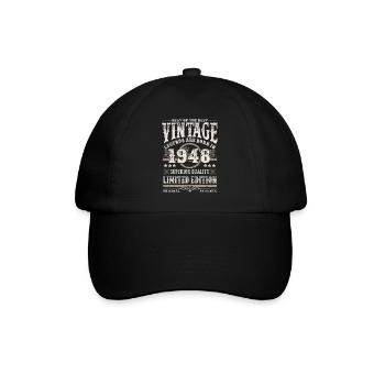 Legends are born in 1948 - Baseball Cap - black/black - Front