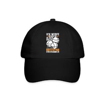 Boule Boulespieler - Baseballkappe - Schwarz/Schwarz - Vorne