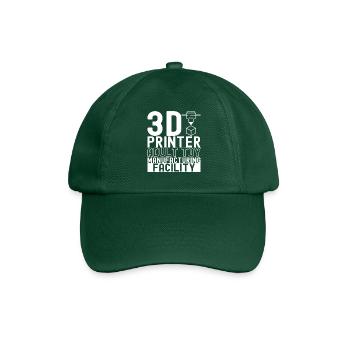 3D printing - Baseball Cap - bottle green - Front