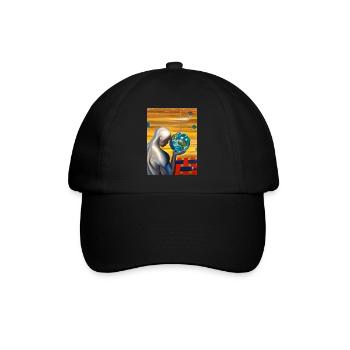 Peinture surréaliste. ''Le créateur'' - Casquette classique - noir/noir - Devant