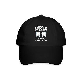 Laboratoire dentaire et technologie dentaire pour cliniques dentaires - Casquette classique - noir/noir - Devant
