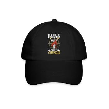 Amateurs de fromage Gouda - Casquette classique - noir/noir - Devant