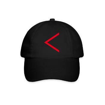 Red arrow - Baseball Cap - black/black - Front