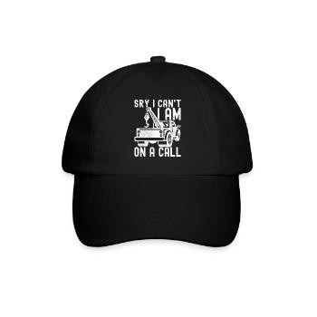 Abschleppwagen Abschleppdienst - Baseballkappe - Schwarz/Schwarz - Vorne
