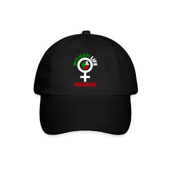 Women life freedom - Baseballkappe - Schwarz/Schwarz - Vorne