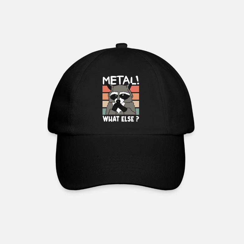 METAL RACOON Weihnachten Geschenk - Baseballkappe - Schwarz/Schwarz